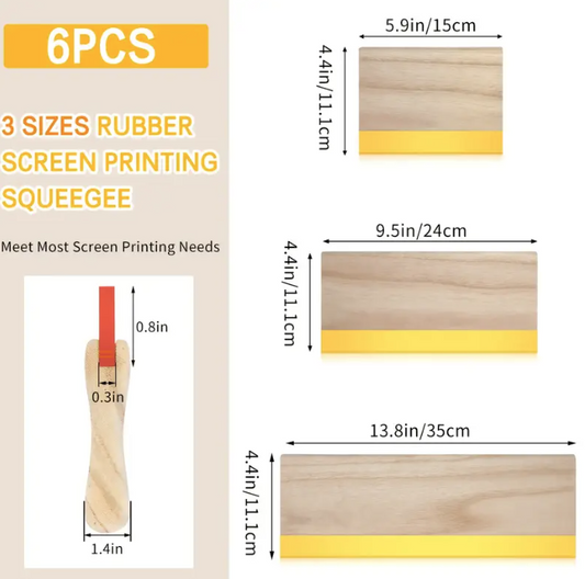 6 pc Squeegee Kit